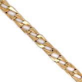 10K Gold Miami Cuban Bracelet with Gold Cuts  (Regular) - 8MM - White Carat Diamonds